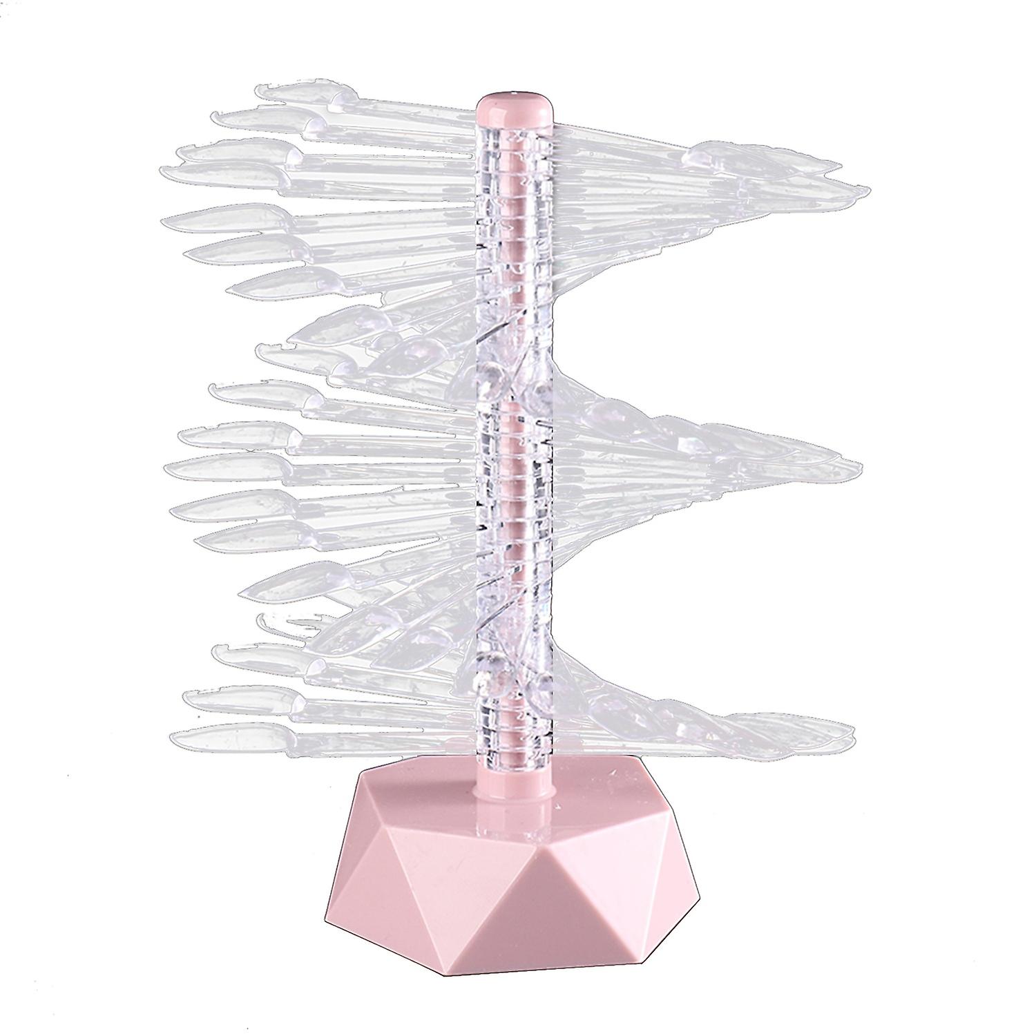 1 Set Nail Display Stand Reusable DIY Lightweight Spiral False Nails Display Shelf Practice Tool Hou
