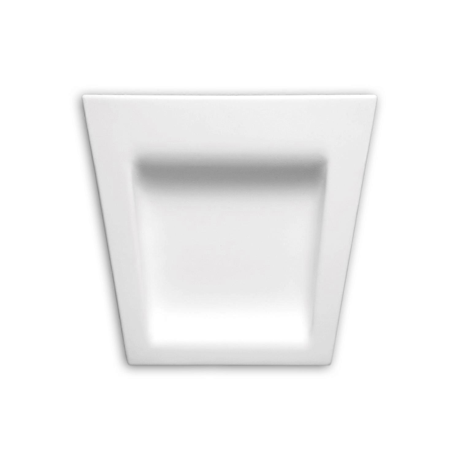 Profhome Decor 1 x Key stone 485001 Profhome white Rigid polyurethane foam pre-primed lightweight, sturdy, dimensionally