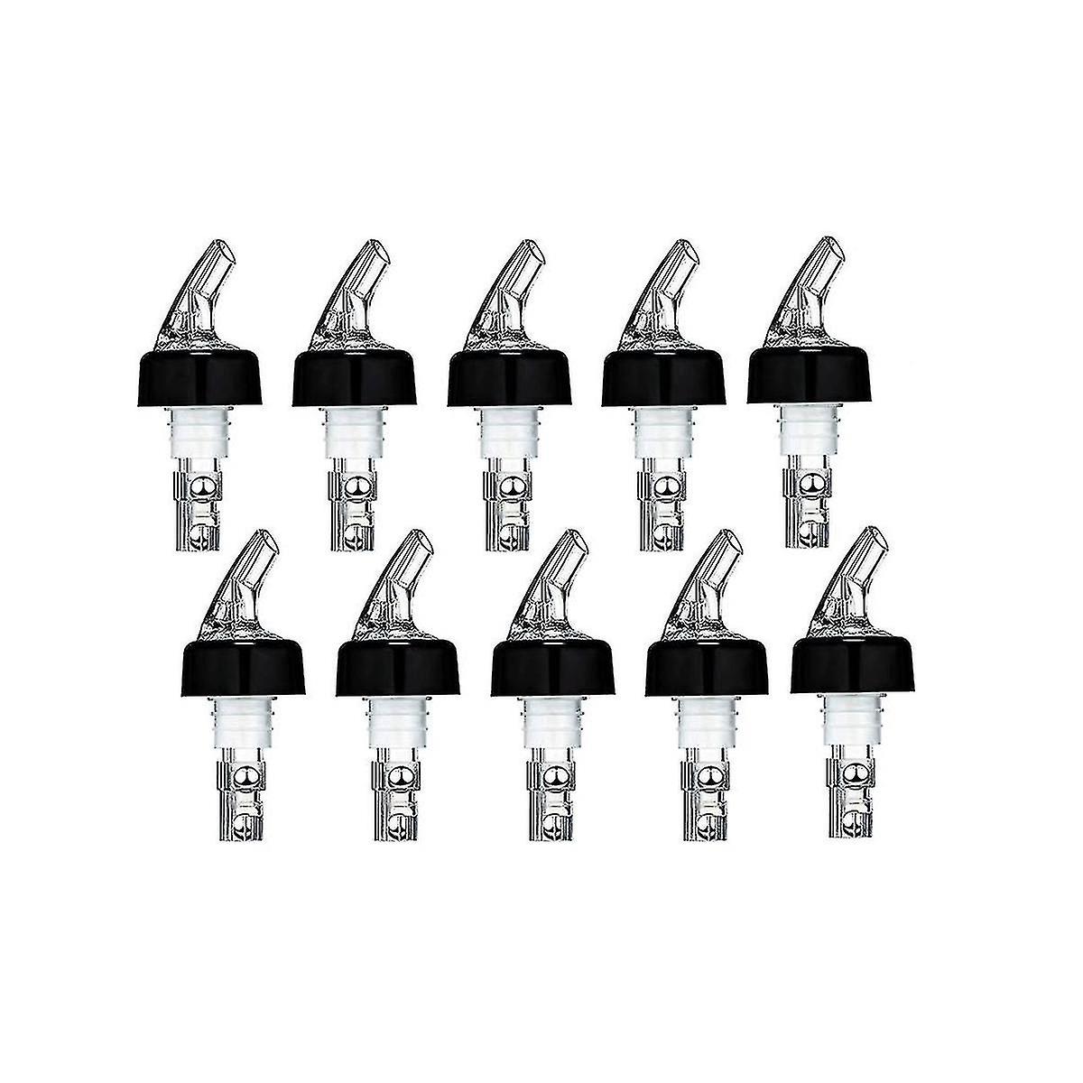 10pcs Automatic Measured Pourer, Spout Pourer With Tail And , Liquor Pourers 1 / 30 Ml