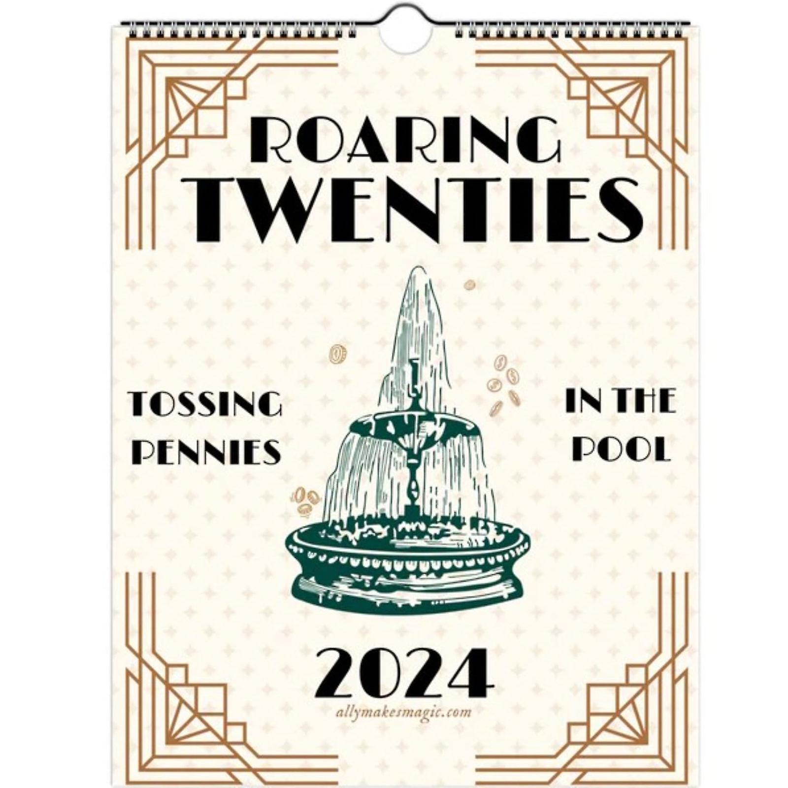 2024 Roaring Twenties naptár dekoráció Otthon/iroda