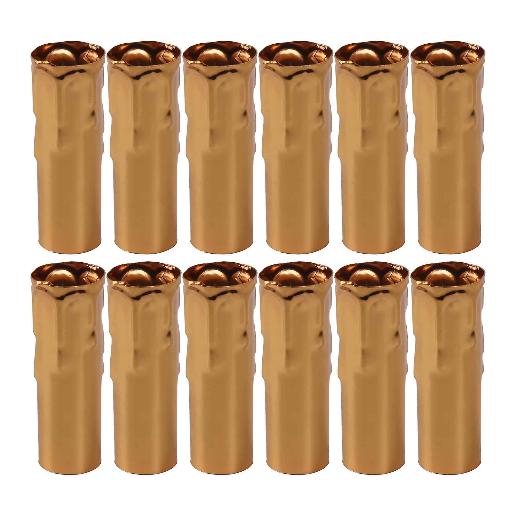 12 x Iron Chandelier Light Bulb Socket Cover Sleeves 25mm Diameter
