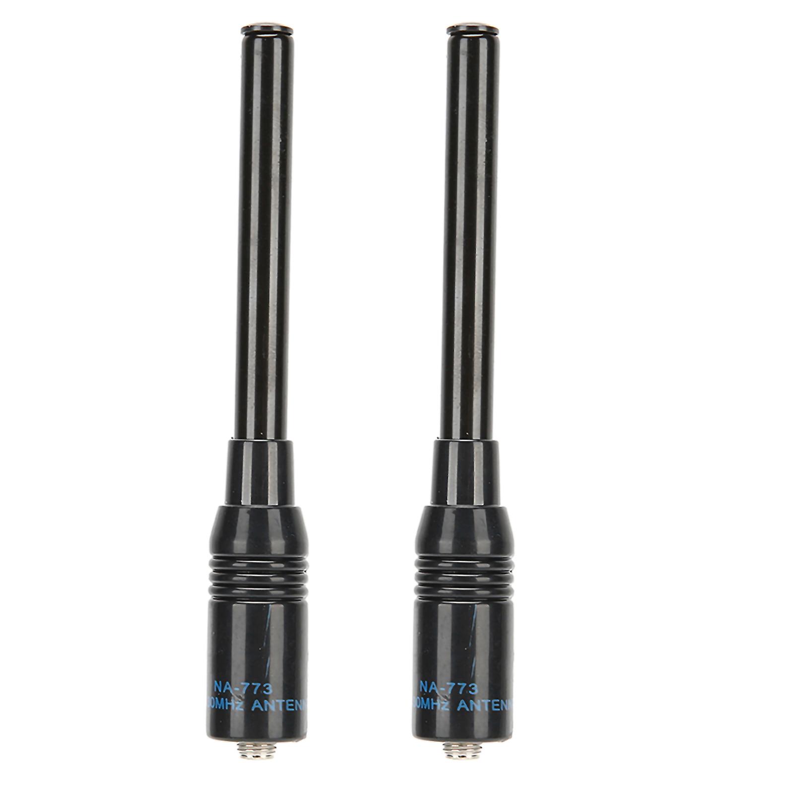 NA773 Dual Frequency SMAF Antenna - Flexible, Durable, Telescopic for BTECH/Baofeng