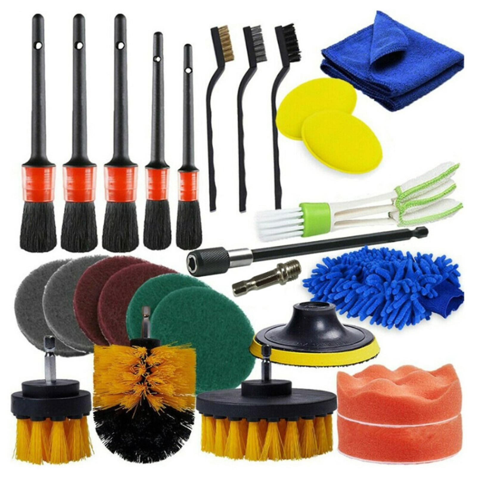 26 Pcs Car Detailing Brush Kit Drill Brush Set