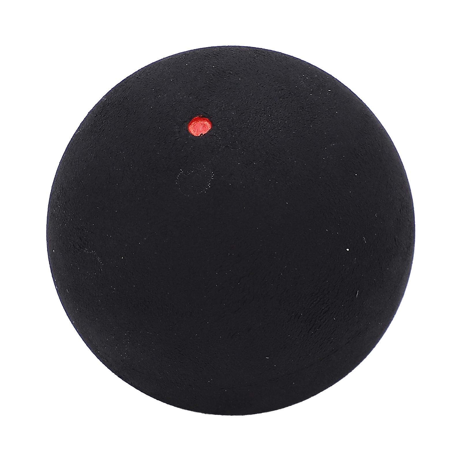 37mm Sports Rubber Balls Rubber Squash Racket Balls for Beginner Competition TrainingSingle Red Dot(Large Elasticity)