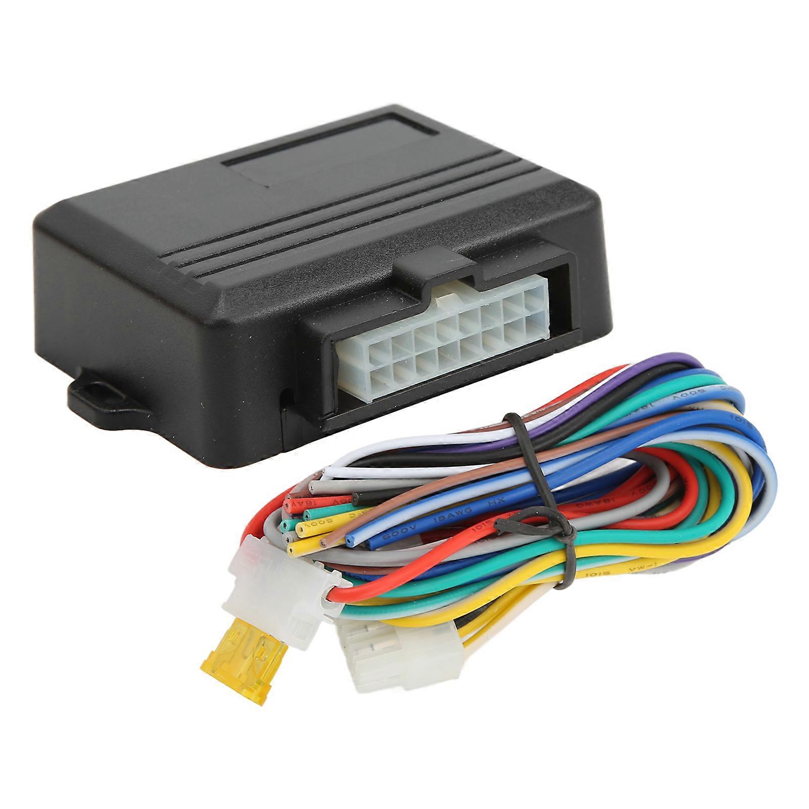 Power Window Roll Down Module Auto Power Window Closer Roll Up Module 12V Universal ABS Black Heat Resistant for 4 Door Cars