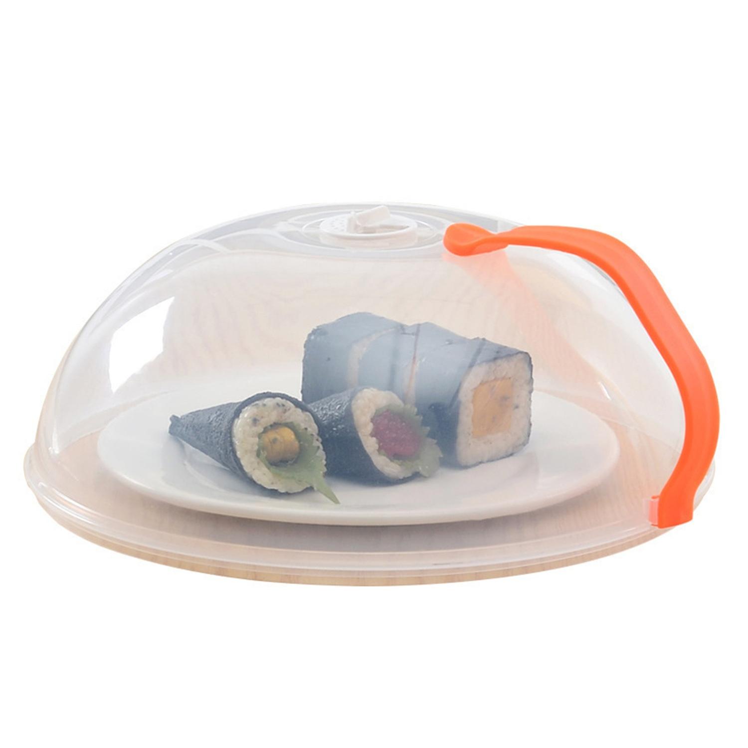 Microwave Food Cover Washable Effective Easy-using Microwave Plate Lid for Chef BoSaiD