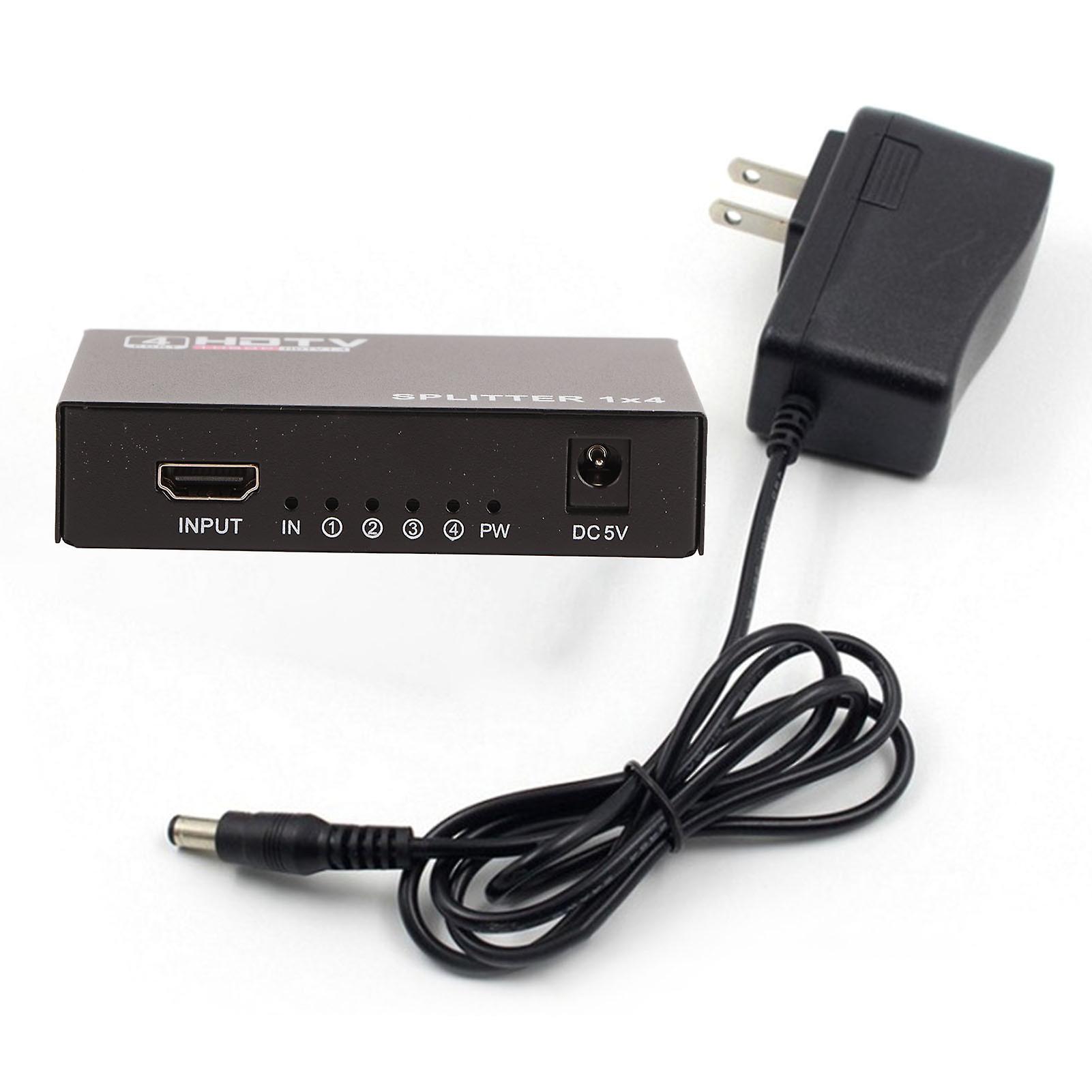 Répartiteur d'interface multimédia HD 1 entrée 4 sorties Plug and Play Commutateur d'interface multimédia HD pour projecteurs DLP LCD HDTV