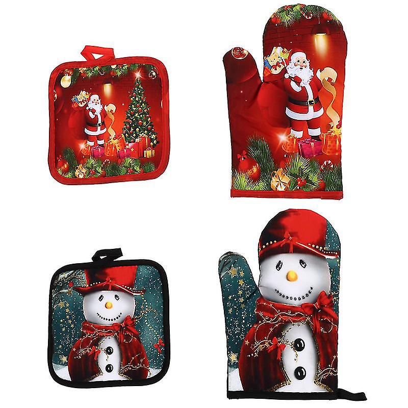 2set Heat Resistant Oven Mitt