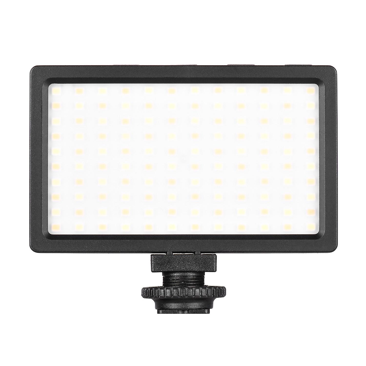 LIYADI LED Video Light Panel On-Camera 3200K-5600K Dimmable Lamp Adjustable Brightness Flash Light w