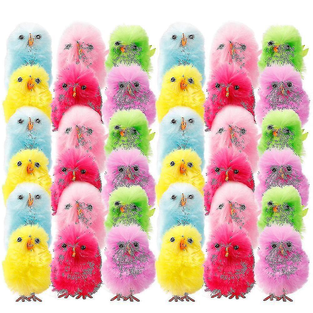 36pcs Mini Simulation Party Decorations Arts Craft Diy Easter Chicks A-hao