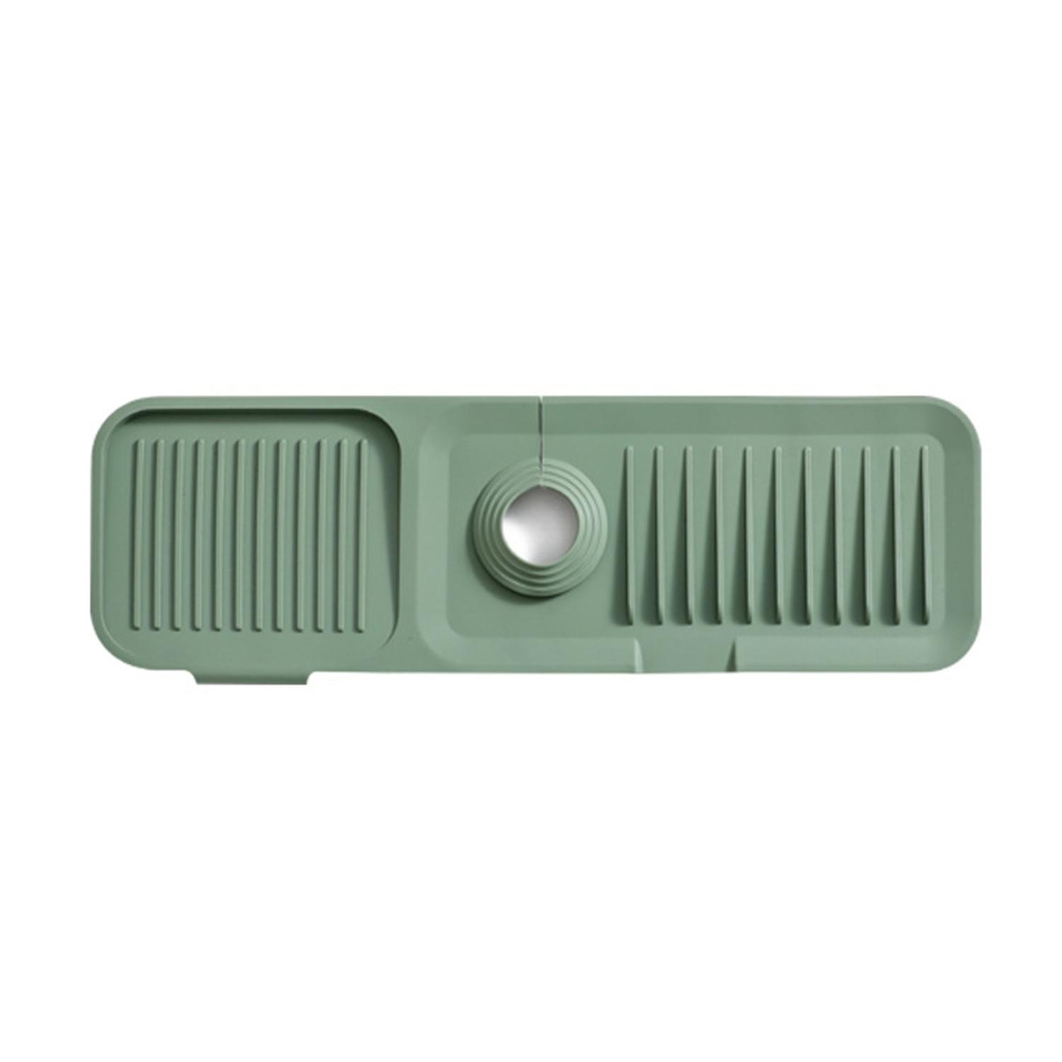 Drain Pad Waterproof Cuttable Aperture Anti-slip Strip Splash Proof Foldable Anti-deform Faucet Mat