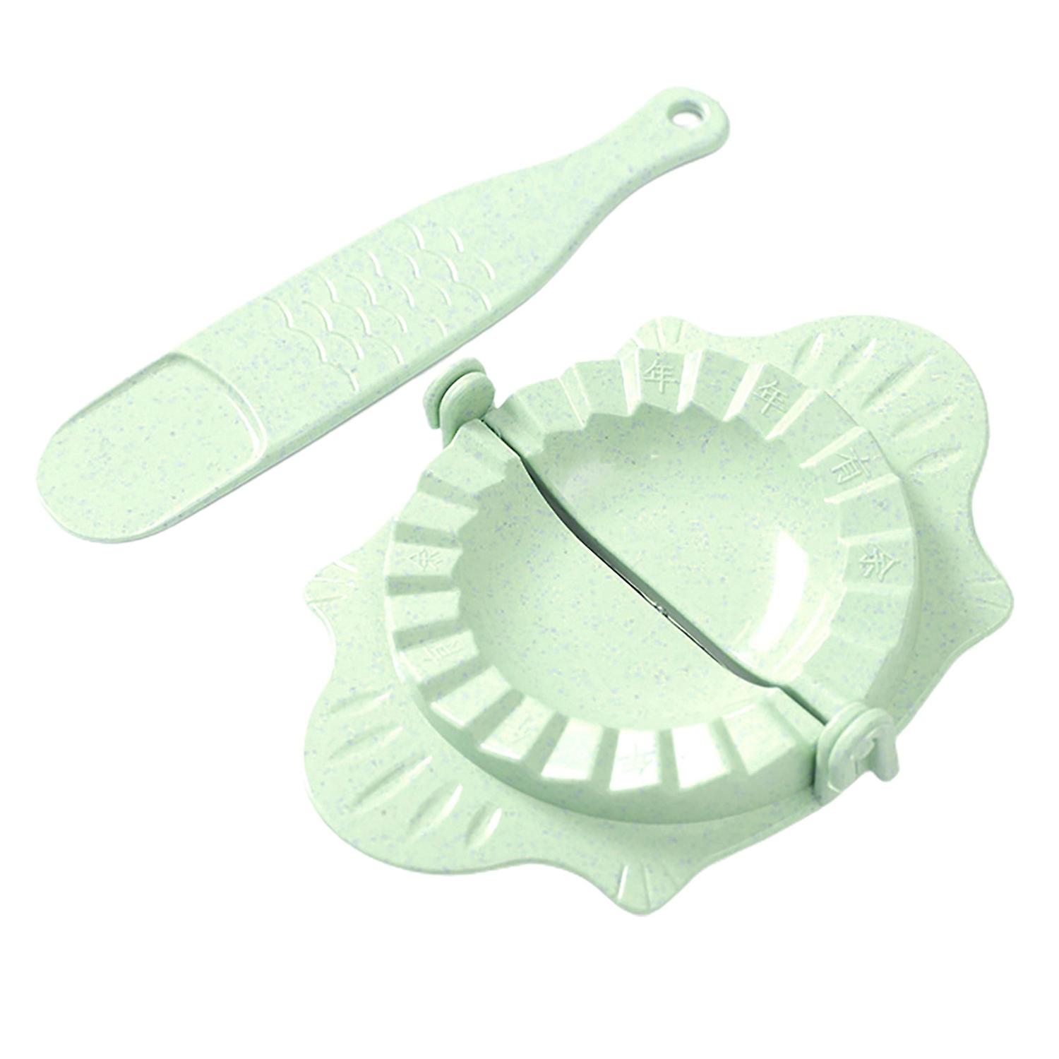 2Pcs/Set Dumpling Maker with Spoon Foldable Hanging Storage Non-stick Easy to Clean Labor Saving