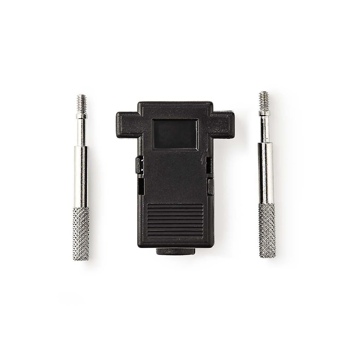 D-Sub Connector Chassis | D-SUB 9-Pin | Neutral | Nickel Plated | PVC | Black | Box