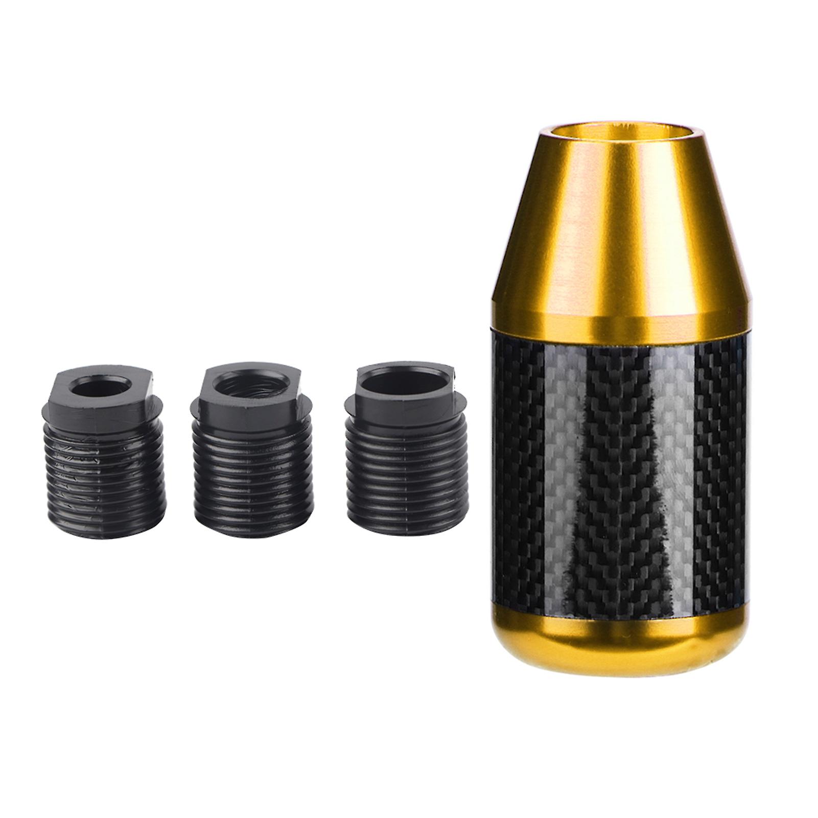 Car Modification Accessory,Universal Carbon Fiber Automatic Shift Stick Knob Gear Shift Knob Ultra Responsive
