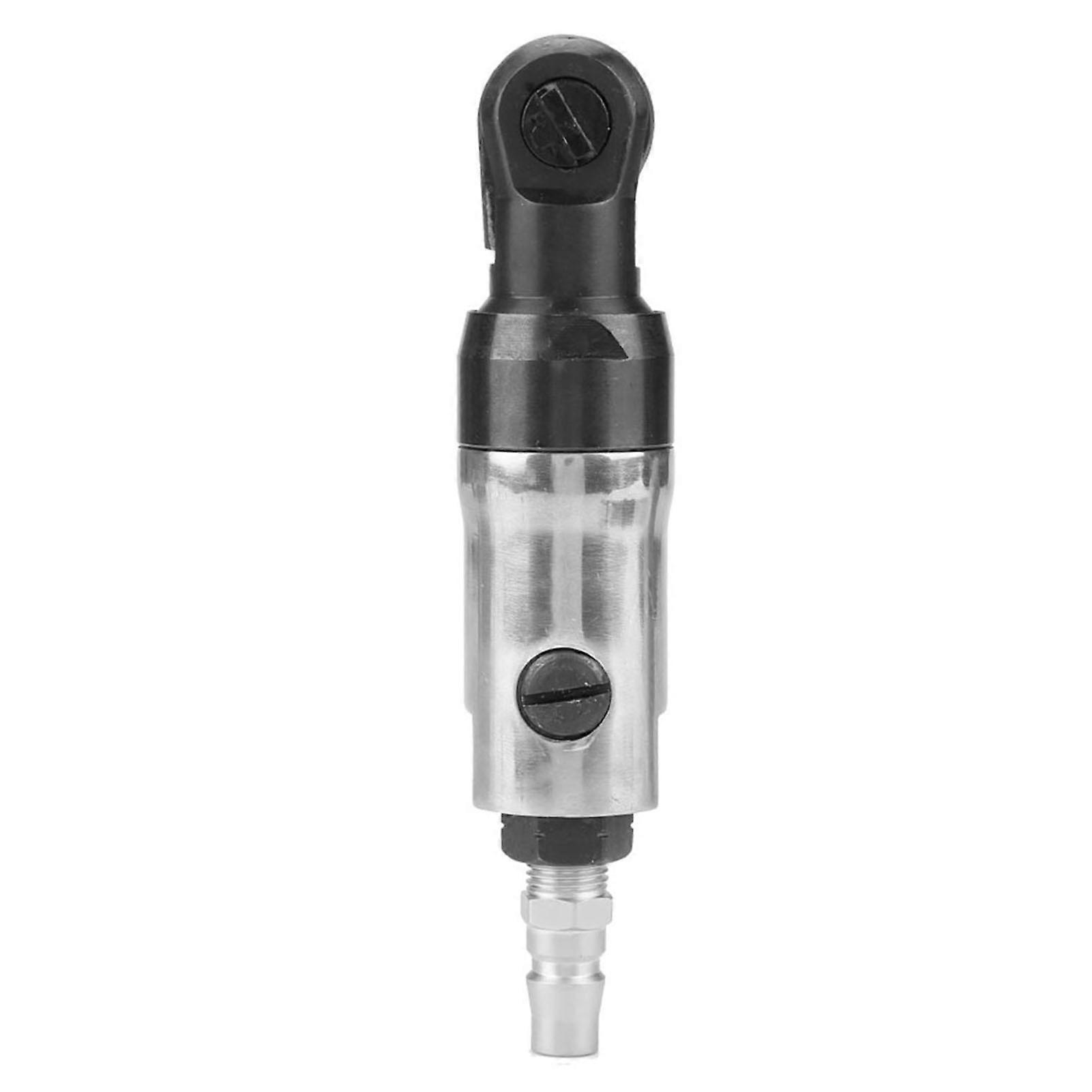 1/4" Square Drive Straight Shank Pneumatic Air Ratchet Wrench Professional Tool ( Default Send Japanese Air Inlet Connector)