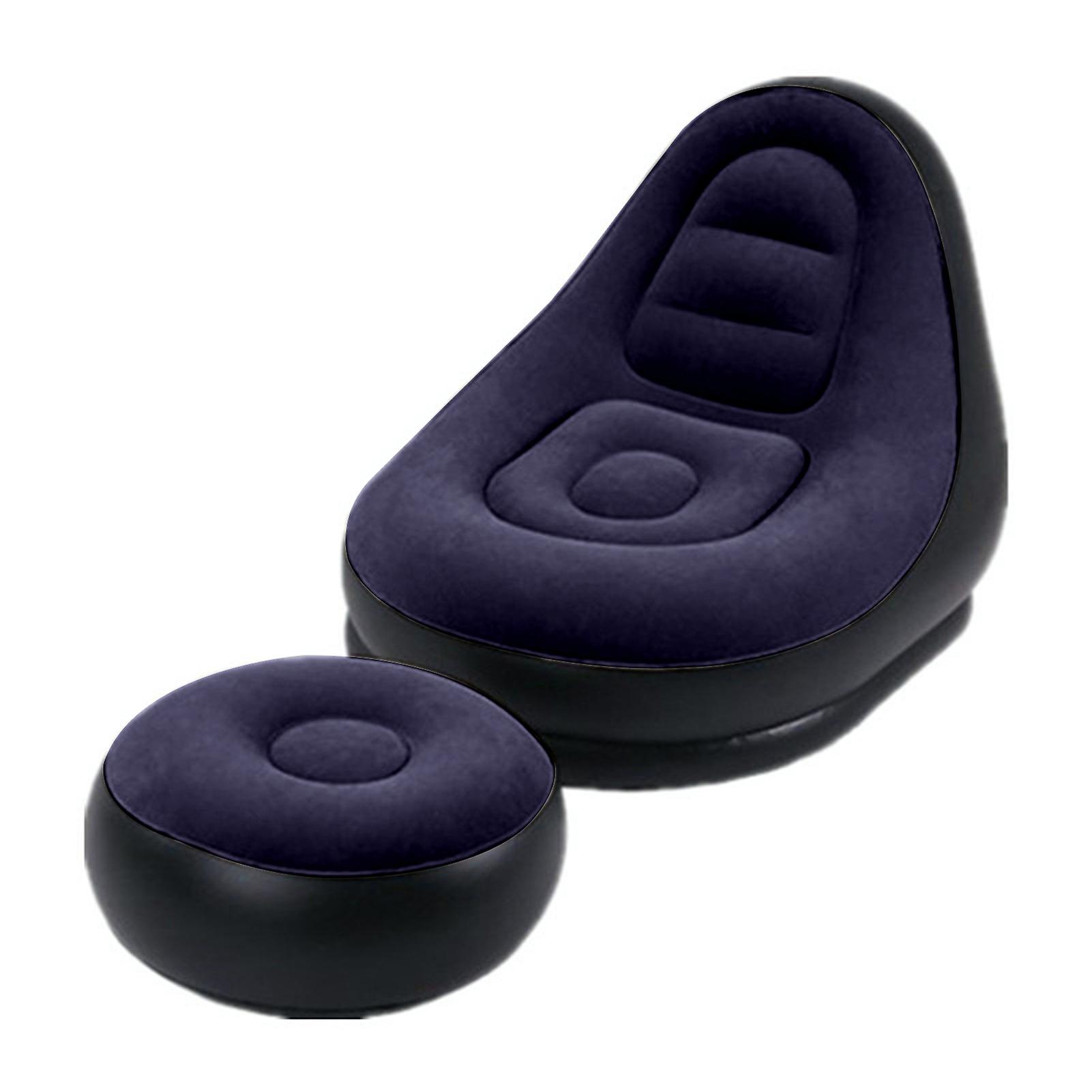1 Set Inflatable Sofa Wear Resistant Waterproof PVC Lunch Break Lounge Couch Set for Home