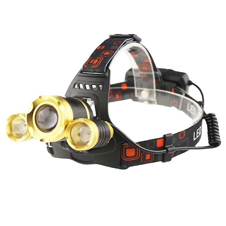Headlamp Led Work Headlight Flashlight Aircraft Head 18650usb Rechargeable Zoom Q5t6
