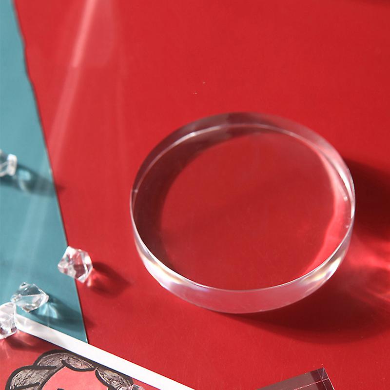 Geometric Photo Prop Acrylic Transparent Photography Background Prop for Product Shooting Round