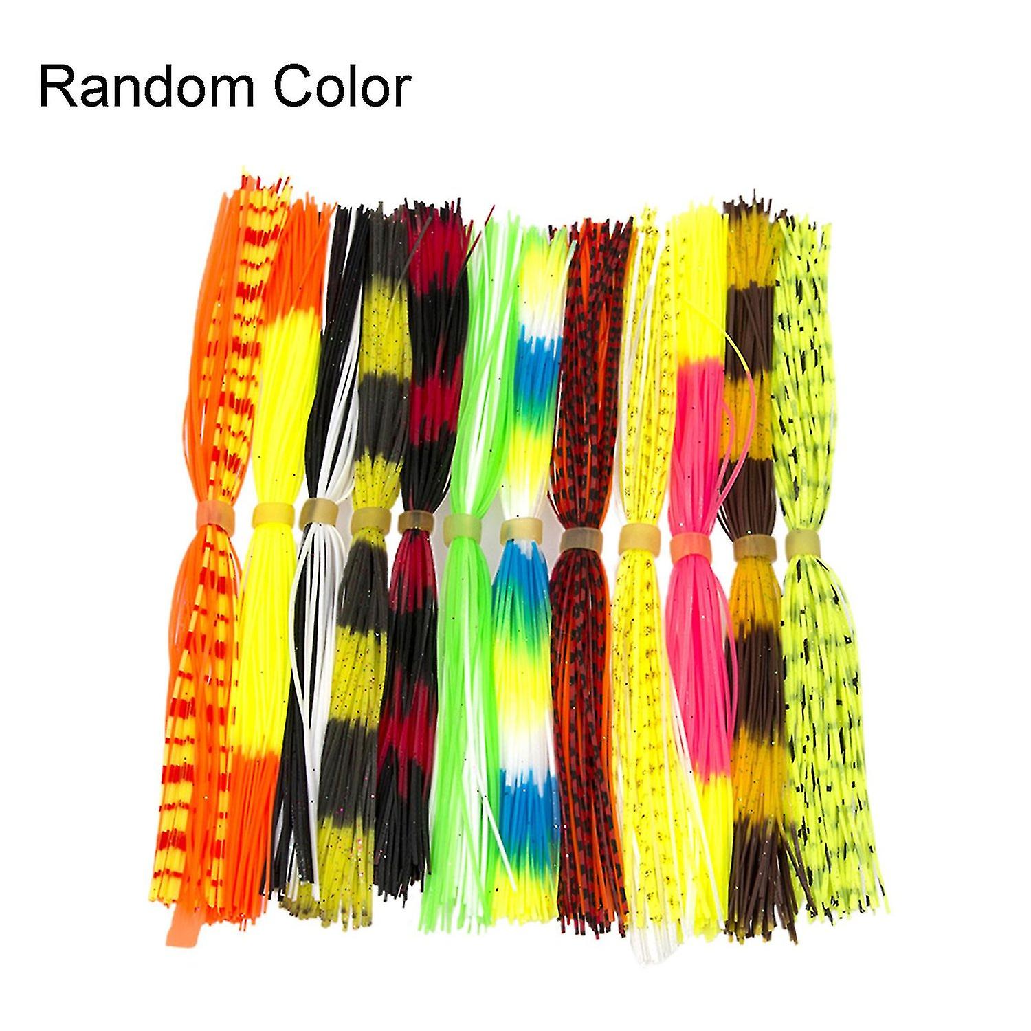 12Pcs Bait Eye-catching Compact Silicone Bait Lure Thread Bundle for Predatory Fish