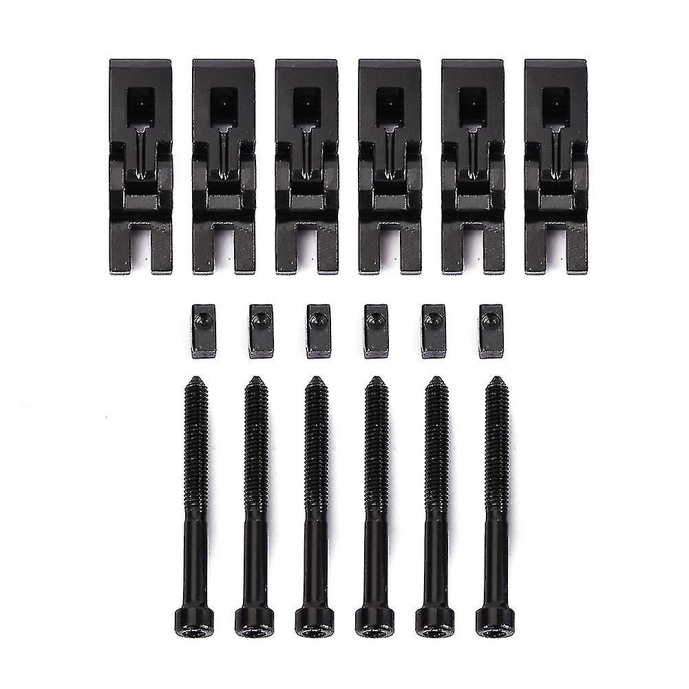 Set Of 6 Dual Locking System String Saddles For Floyd Rose Guitar Tremolo Bridge