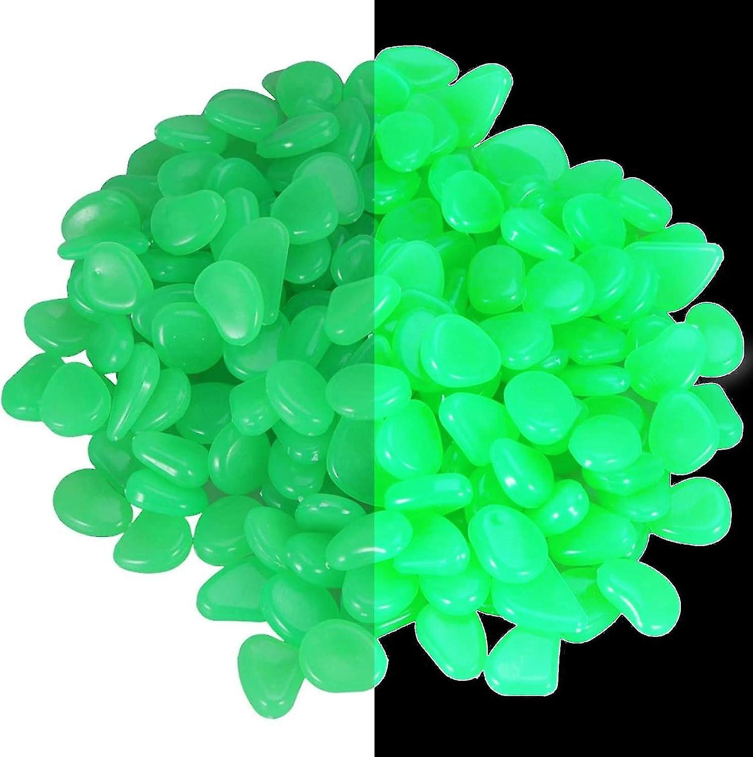 200 Pcs Luminous Stone, Luminous Pebble Artificial Pebbles Decorative Stones at Night for Outdoor Ga