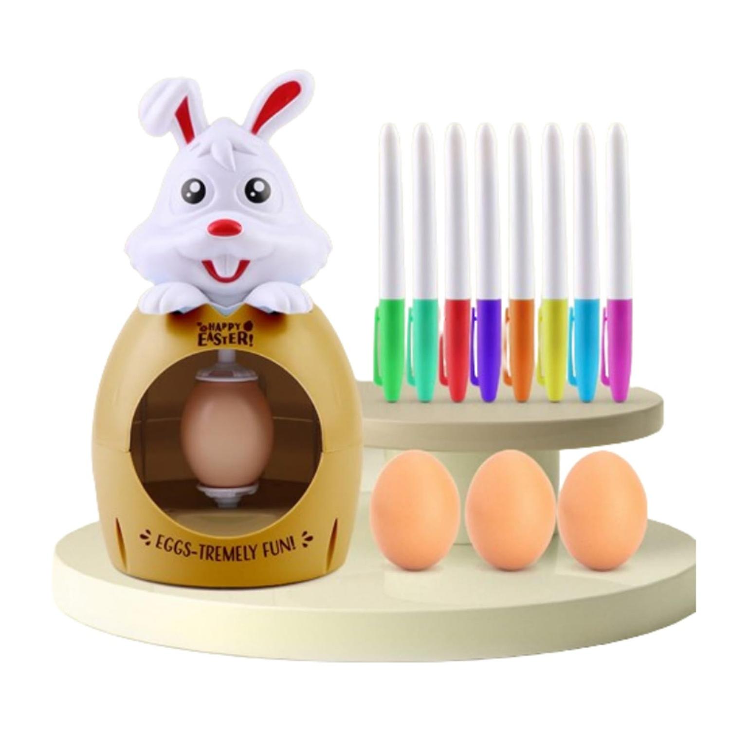 Easter Egg Decorating kit Bunny Spinner Egg Decorating Machine Easter Toy Begin