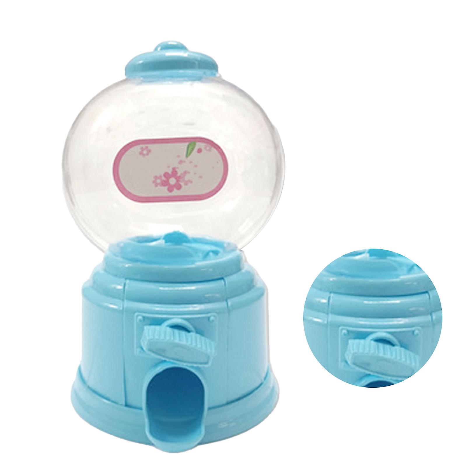 Kids Vending Machine Toy Blue Multi-Function Retro Plastic Gumball