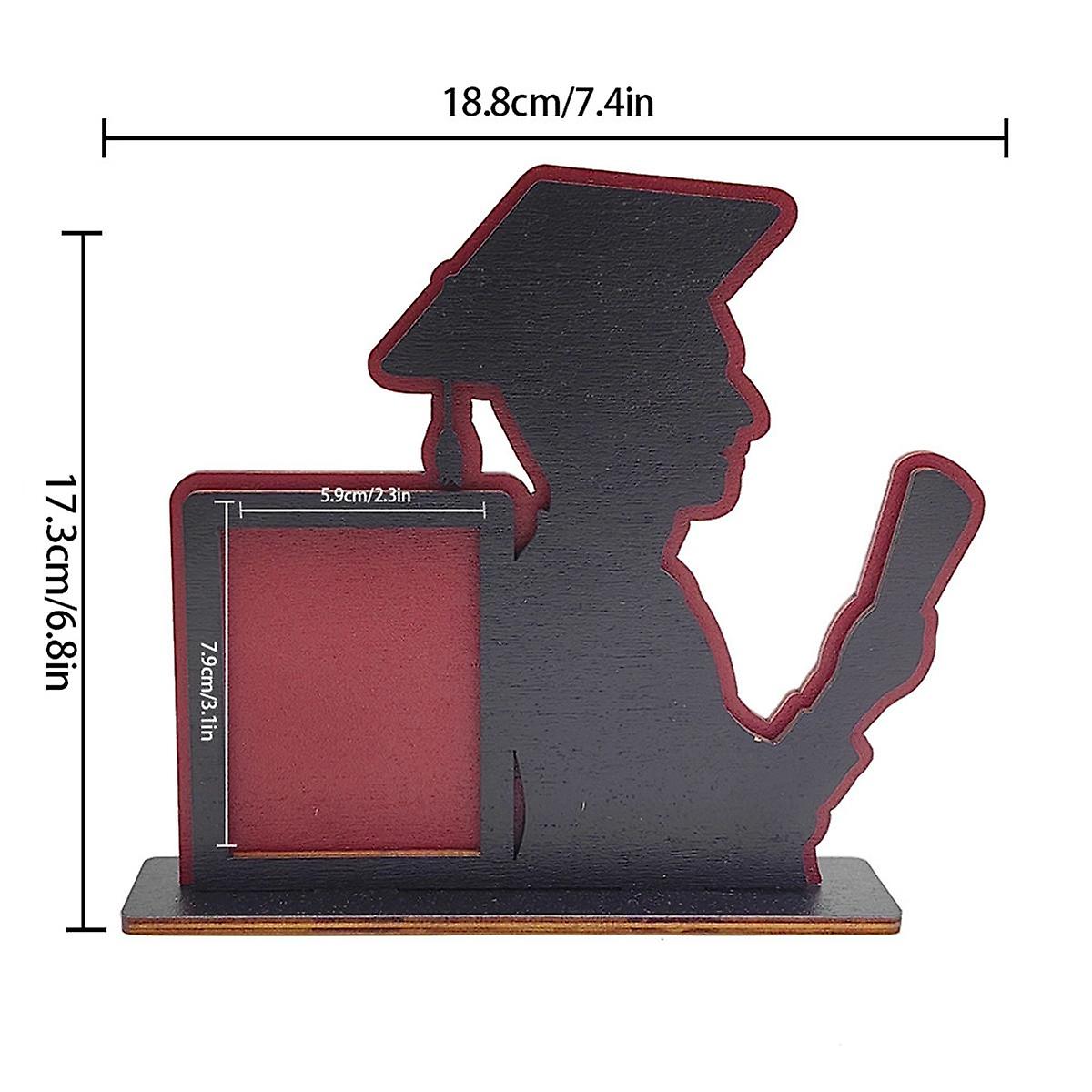 Class of 2024 Graduation Frame Wooden Table Graduation Picture Frame Home Desktop Ornaments Fits Ve