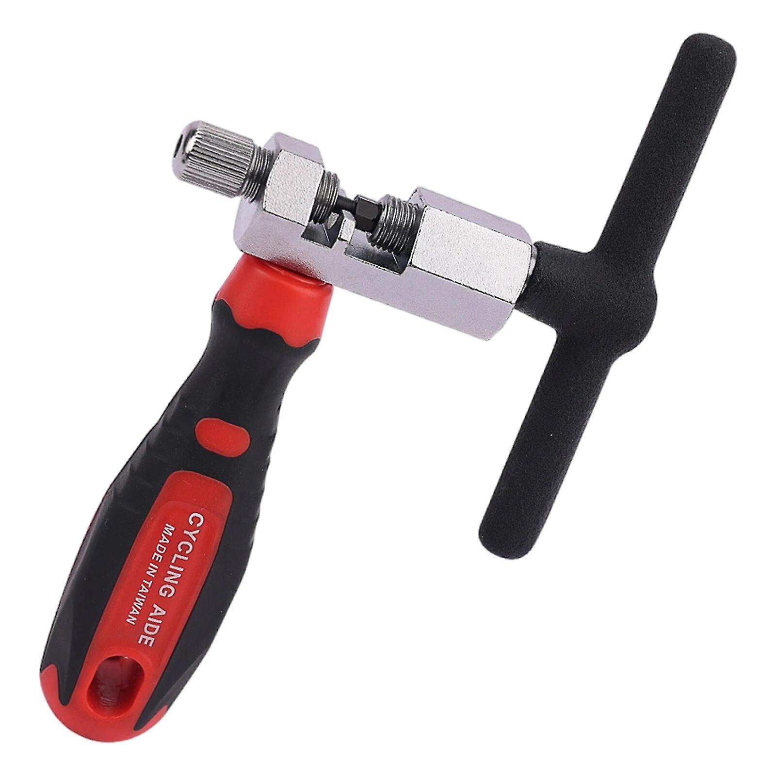 Pyörän polkupyörän ketjunjakajan katkaisijan korjaus niittilenkin tapinpoistotyökalu