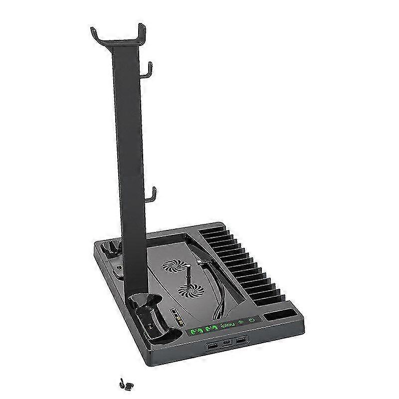 For ps5 console bracket universal cooling base with disc storage rack controller charging dock heads