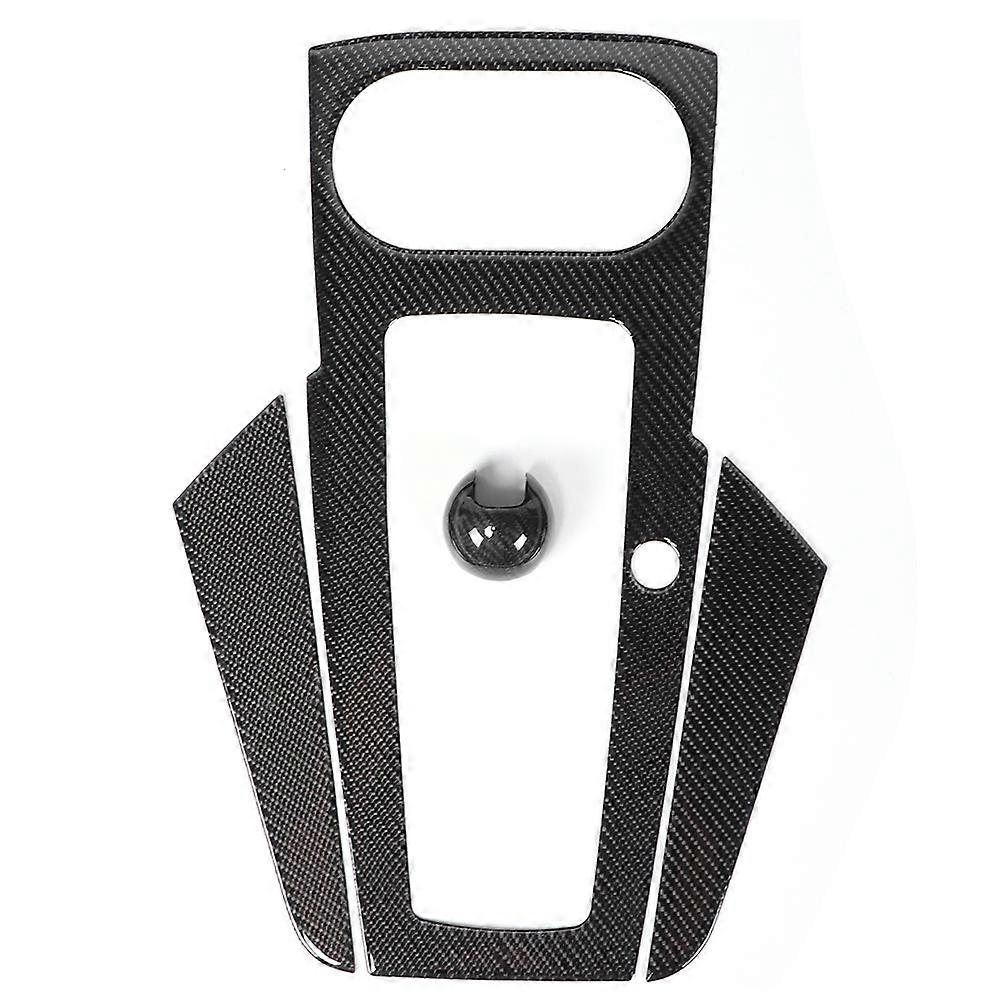 Carbon Fiber Shift Knob Cover Gear Shift Panel Trim Frame Modified Kit Fit for A3 8V 2012~2017 Left~Hand DriveWithout Button Start E2U411