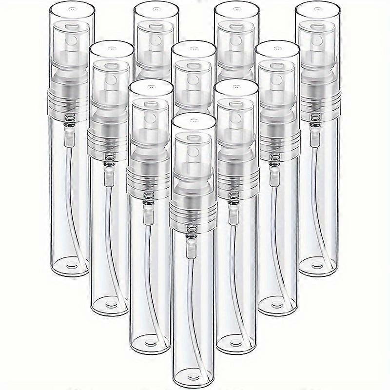 10pcs Mini Spray Bottles - Ultra-Fine Mist Perfume Atomizer, Reusable & Leak-proof - 5ml Clear Plastic Travel Containers - Compact & Portable for On-t