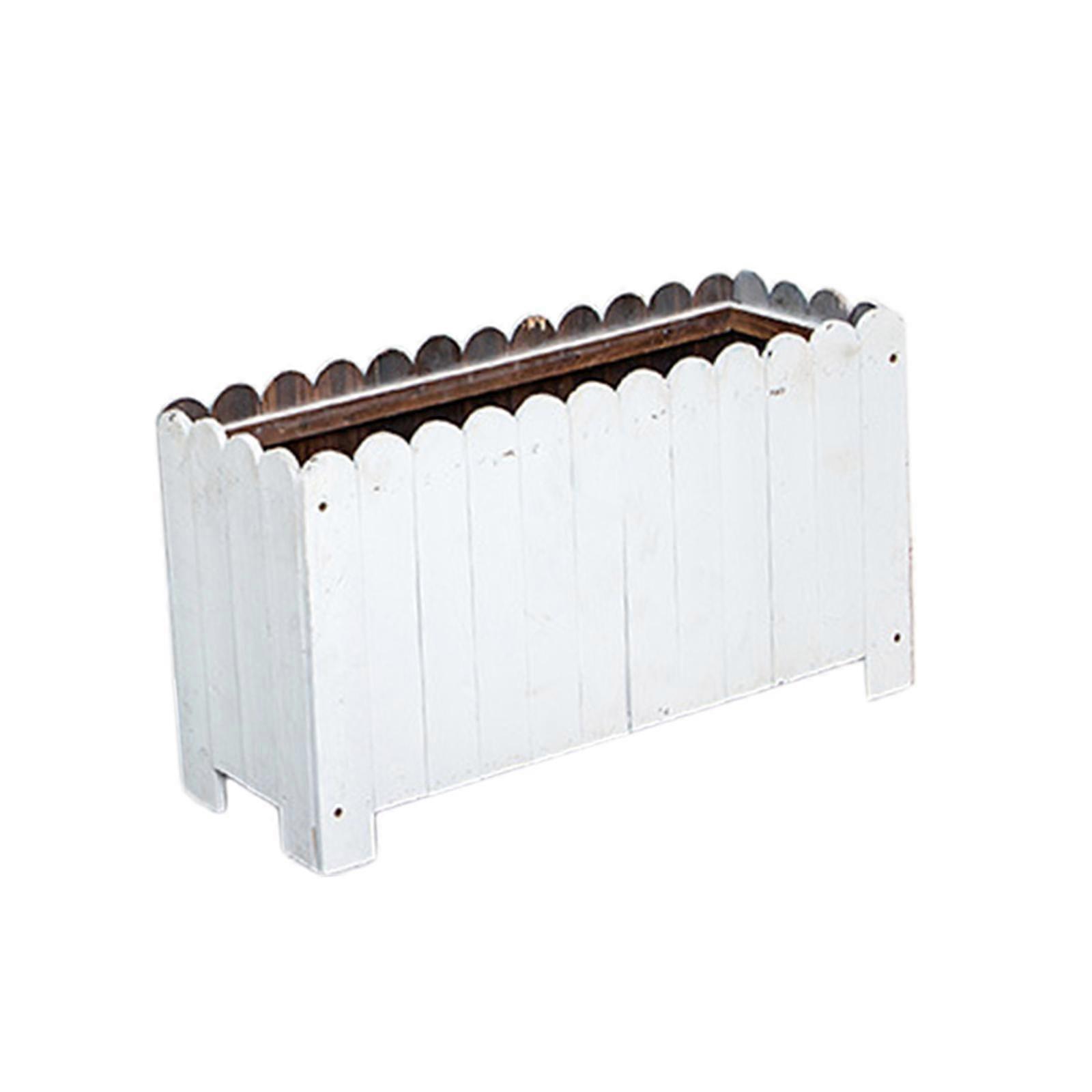 Raised Garden Bed Home Decor Rectangular Flowerpot for Window Backyard Patio 100cmx40cmx40cm