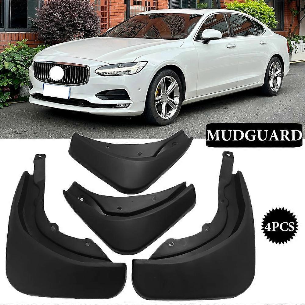 New upgrade For VOLVO S90 2017-2020 Mud Flaps Splash Guard Mudguard Front Rear Molded Fender Car-Styling 2018 2019