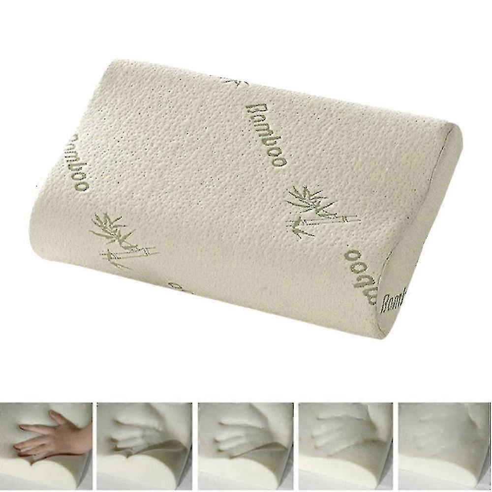 Ctmw Sleeping Bamboo Pillow Memory Foam Pillow Oreiller Pillow Healthy Breathable Pillow Orthopedic Neck Fatigue Relief