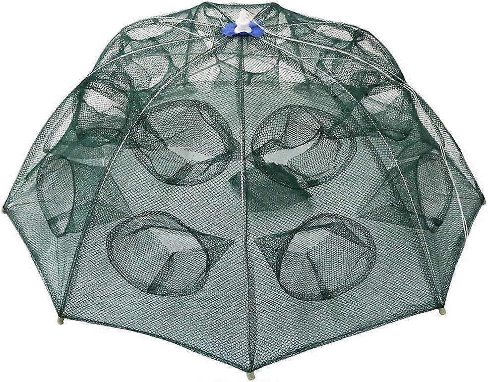 Foldable and Portable Cast Net Type Automatic Fishing Net for Fishes, Shrimps, Minnows, Crayfish, Crabs