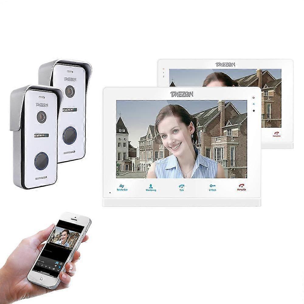 Sans fil Wifi Smart Ip Vidéo Sonnette Interphone Système Moniteur