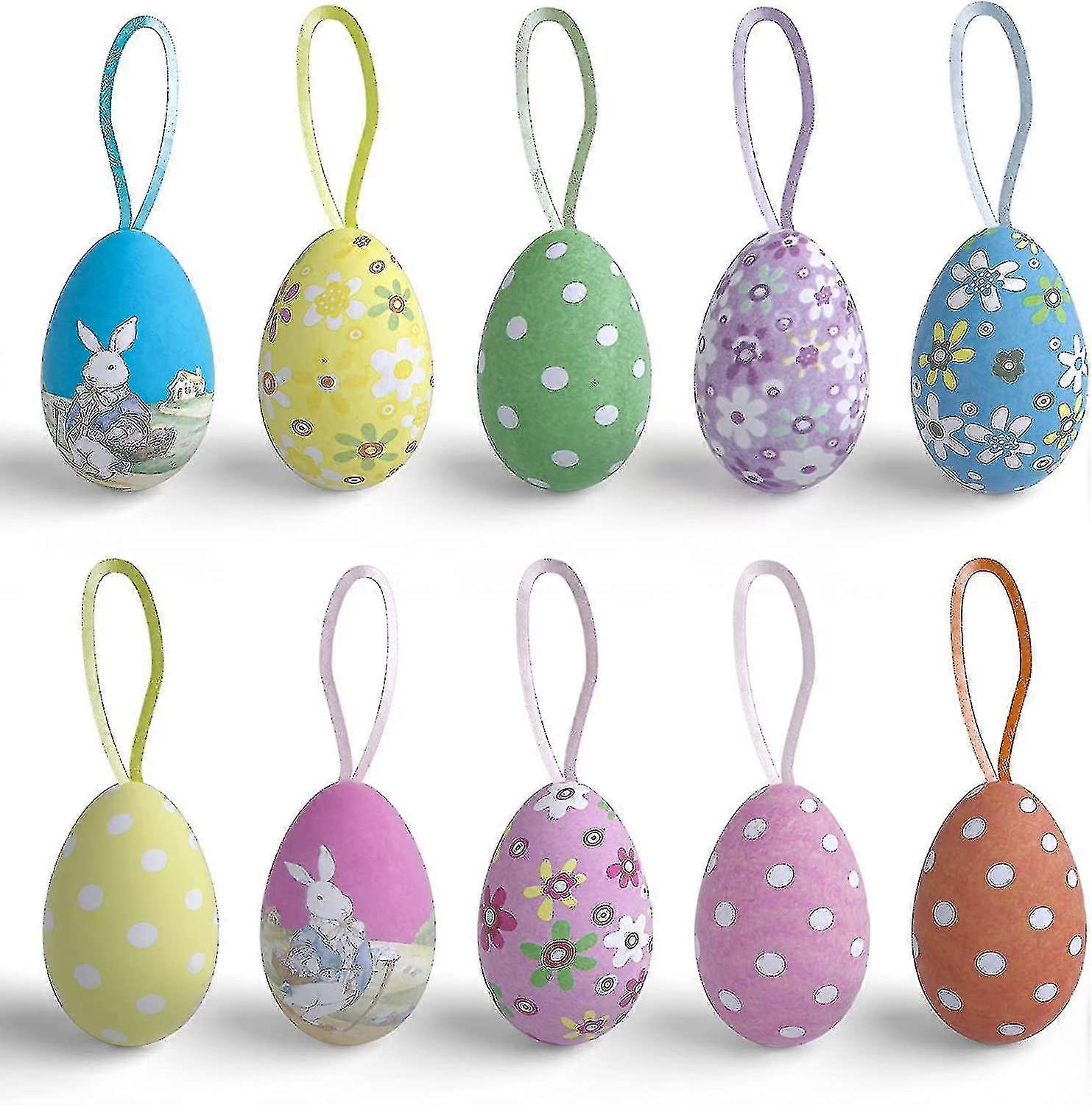 Pack Of 20 Easter Eggs, Decorative Plastic Eggs, Easter