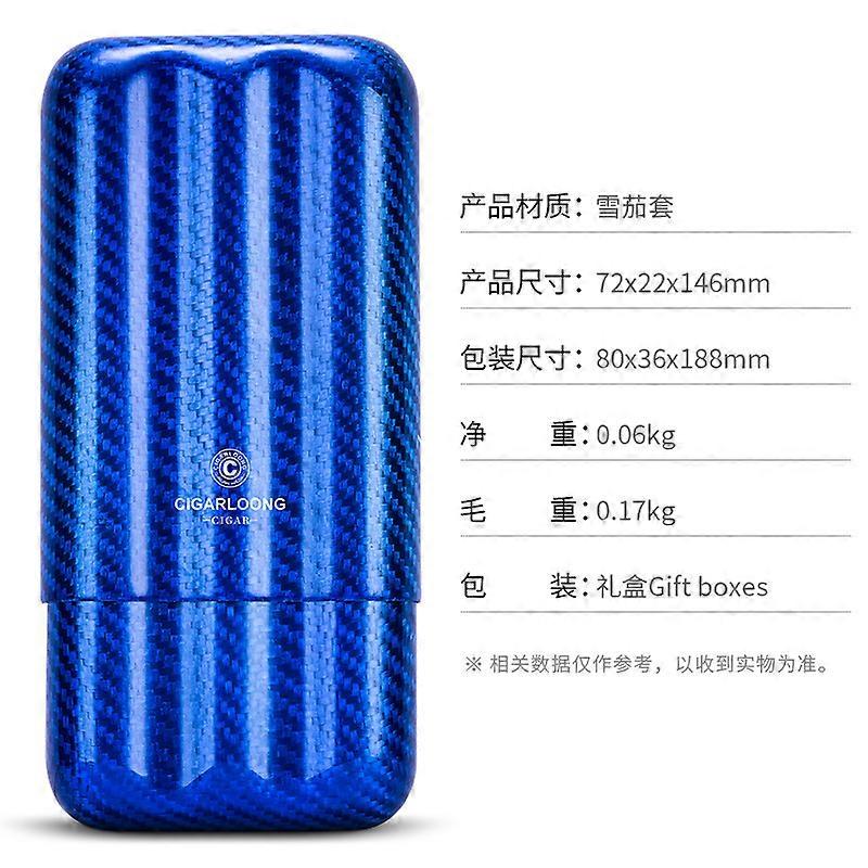 Zigarrenetui, Zigarrenetui Kohlefaser Zigarre Feuchtigkeitsschlauch Tragbare ultraleichte Zigarrenetui Geschenkbox