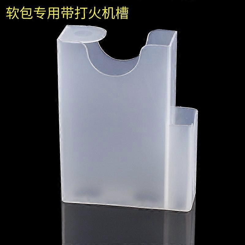 Lighter Slot Integrated Translucent Cigarette Case Set Soft Bag Portable Men's Cigarette Case Anti-Pressure Whole Bag Soft Box For Cigarette