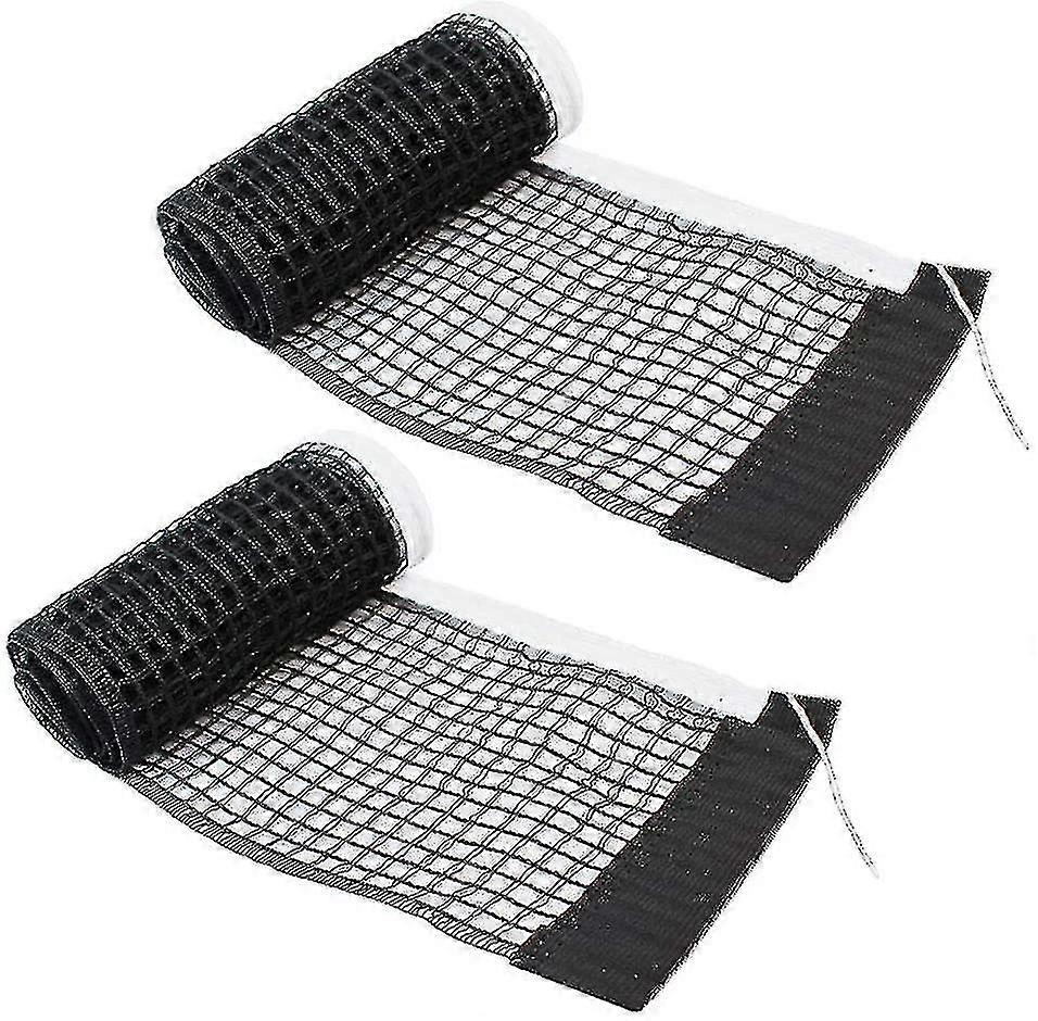 Eğitim ve yarışma yarışması için 2 adet masa tenisi aksesuarları masa tenisi ağları