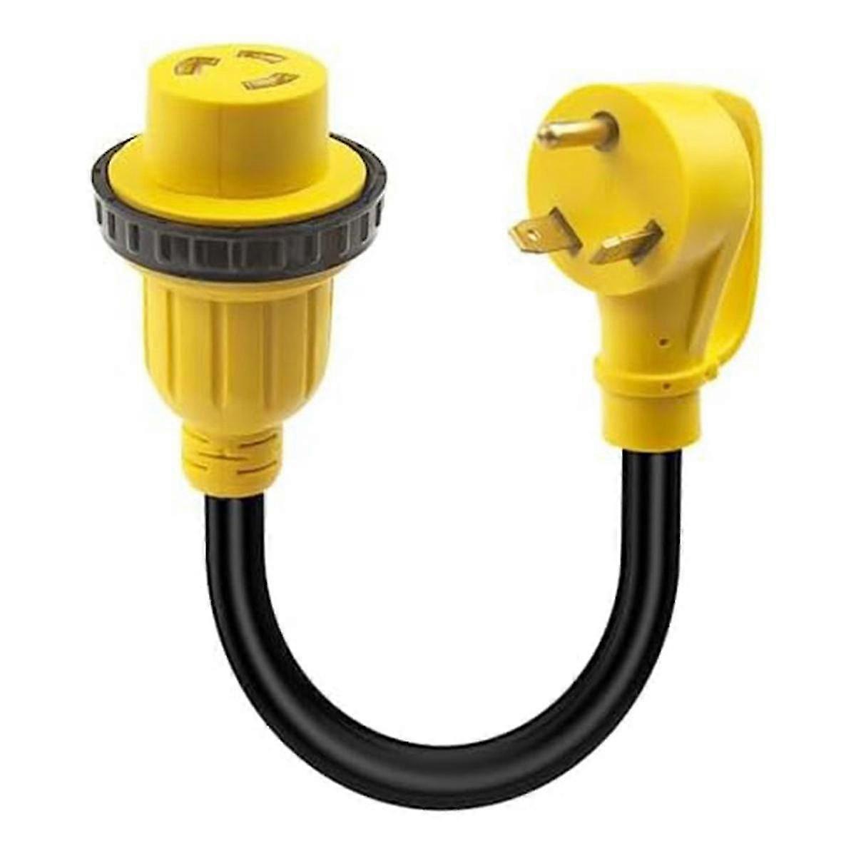 30 Amp To 30 Amp Rv Power Adapter Tt-30p Male To L5-30r Female Rv Adapter, 10/3 , 125 Volt 3750 Wat