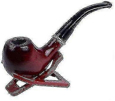 Elegant Classic Wooden Pipe Tobacco Pipe Wooden Head Wooden Pipe With Bag Pipe Stand