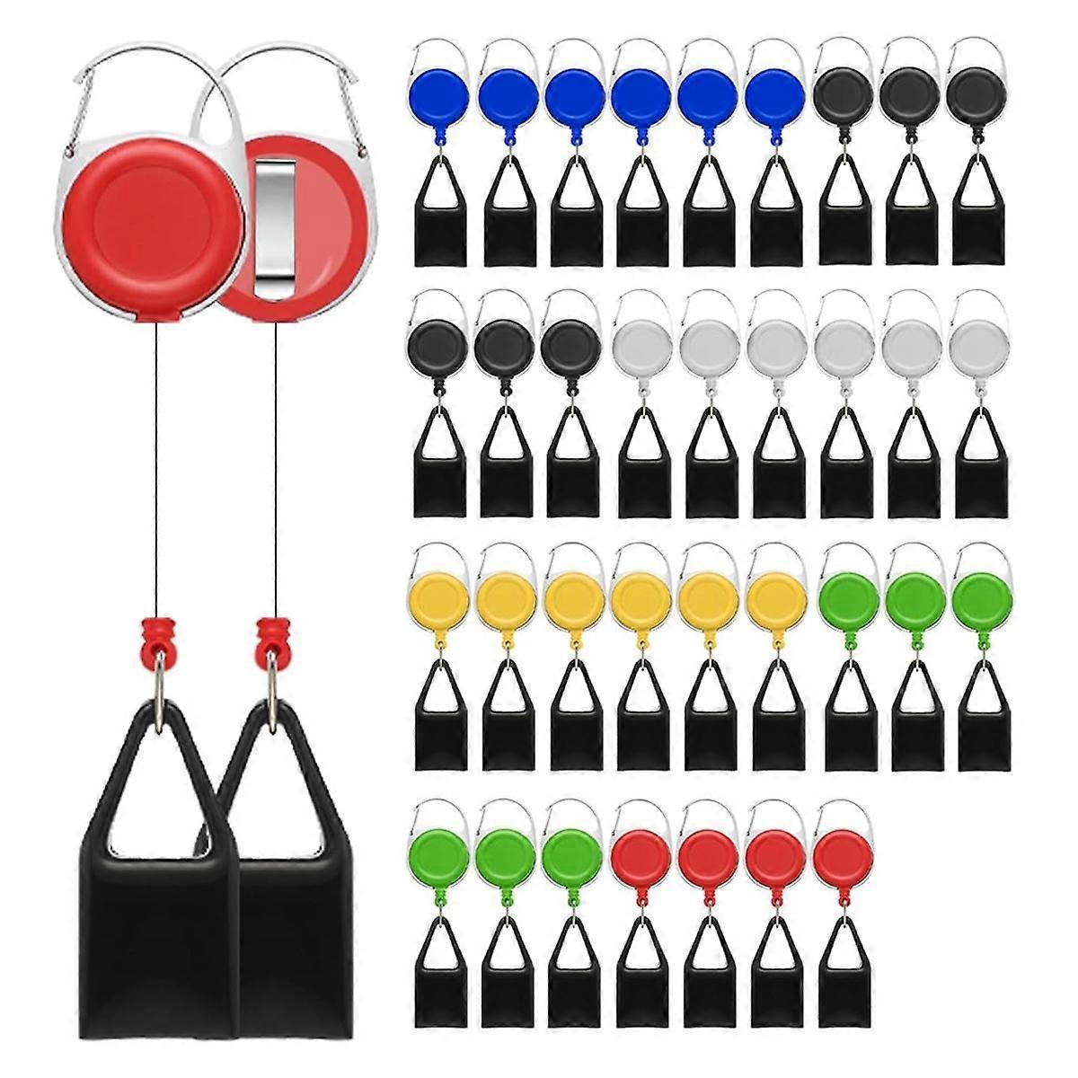 36Pieces Lighter Holders Retractable Lighter Clip Keychain Assorted Colour Lighter Holder with Lighter Cover Single Clip