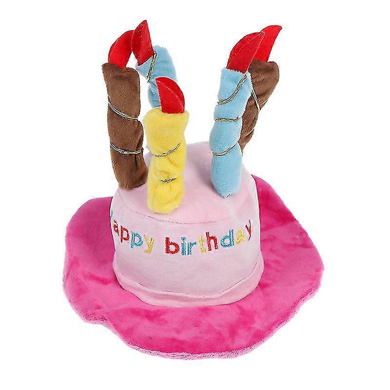 القط الكلب الحيوانات الأليفة عيد ميلاد سعيد الشموع قبعة تأثيري زي اللباس حزب غطاء أغطية الرأس