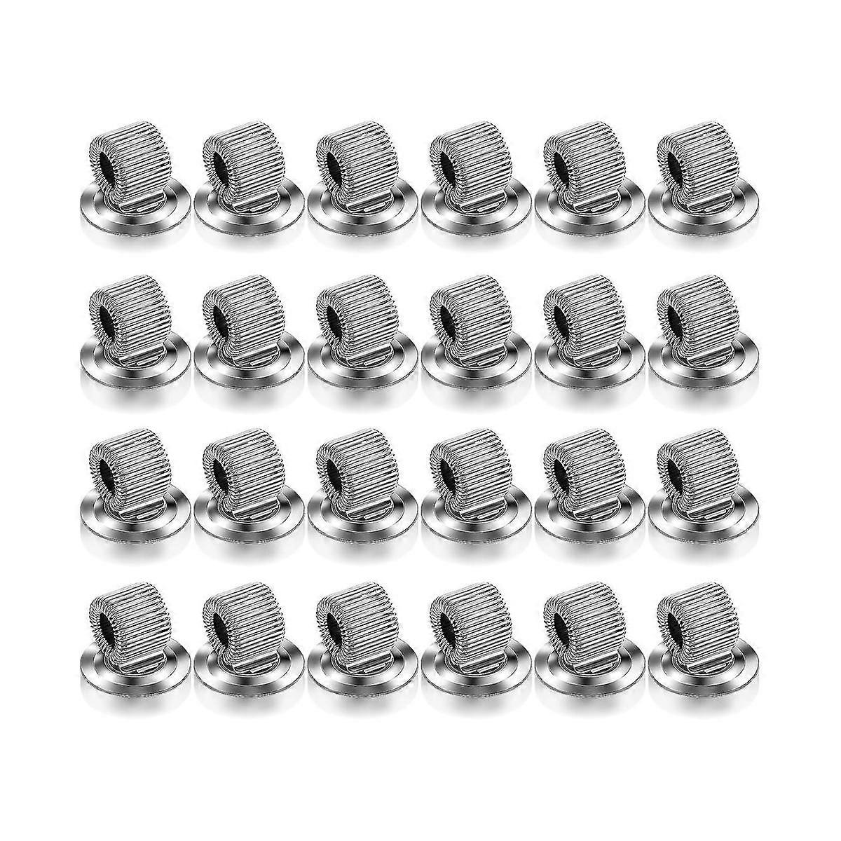 24 Pcs Manganese Steel Pen Holder Self Adhesive Pen Pencil Organizer with Adjustable Spring Loop
