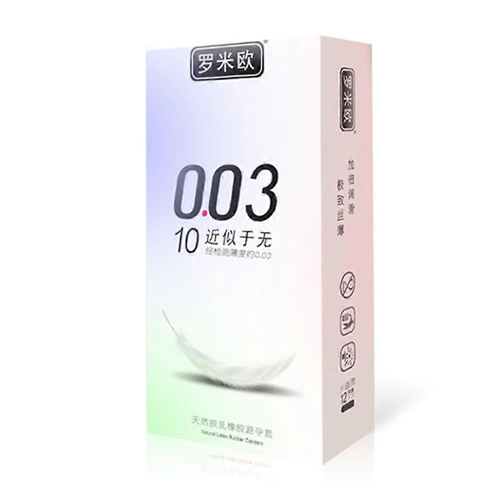 10PCS Natural Latex Condom Ultra Thin Durable Sensitively Natural Feel For Men