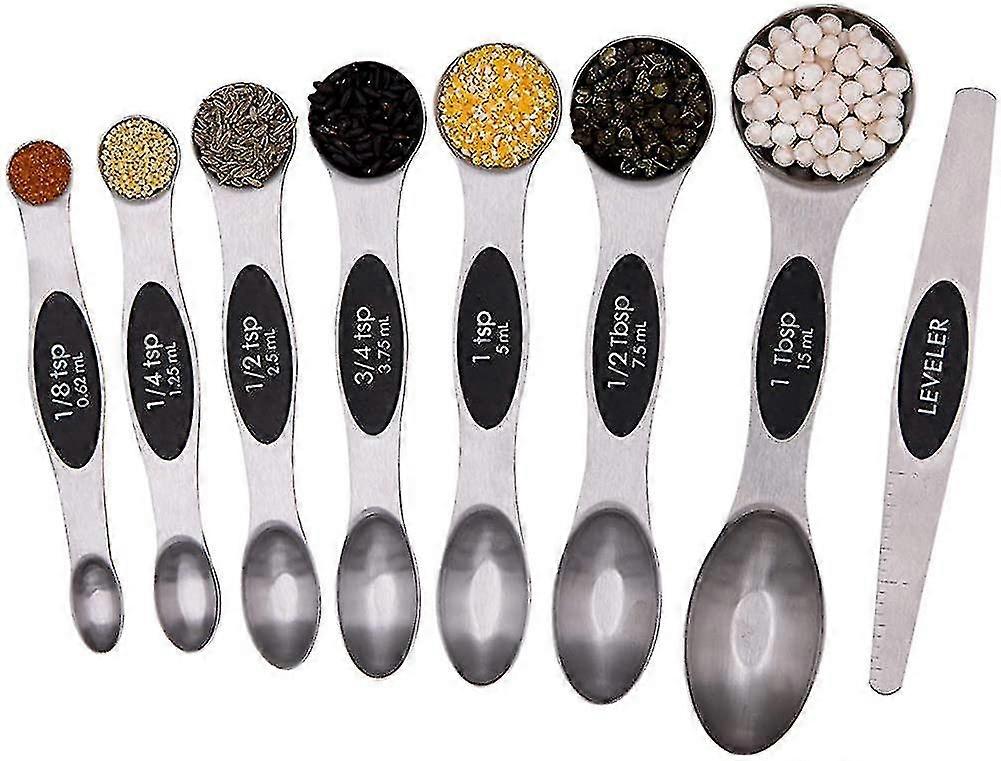 Double Sided Less Steel Measuring Spoons Teaspoon Soup Spoon