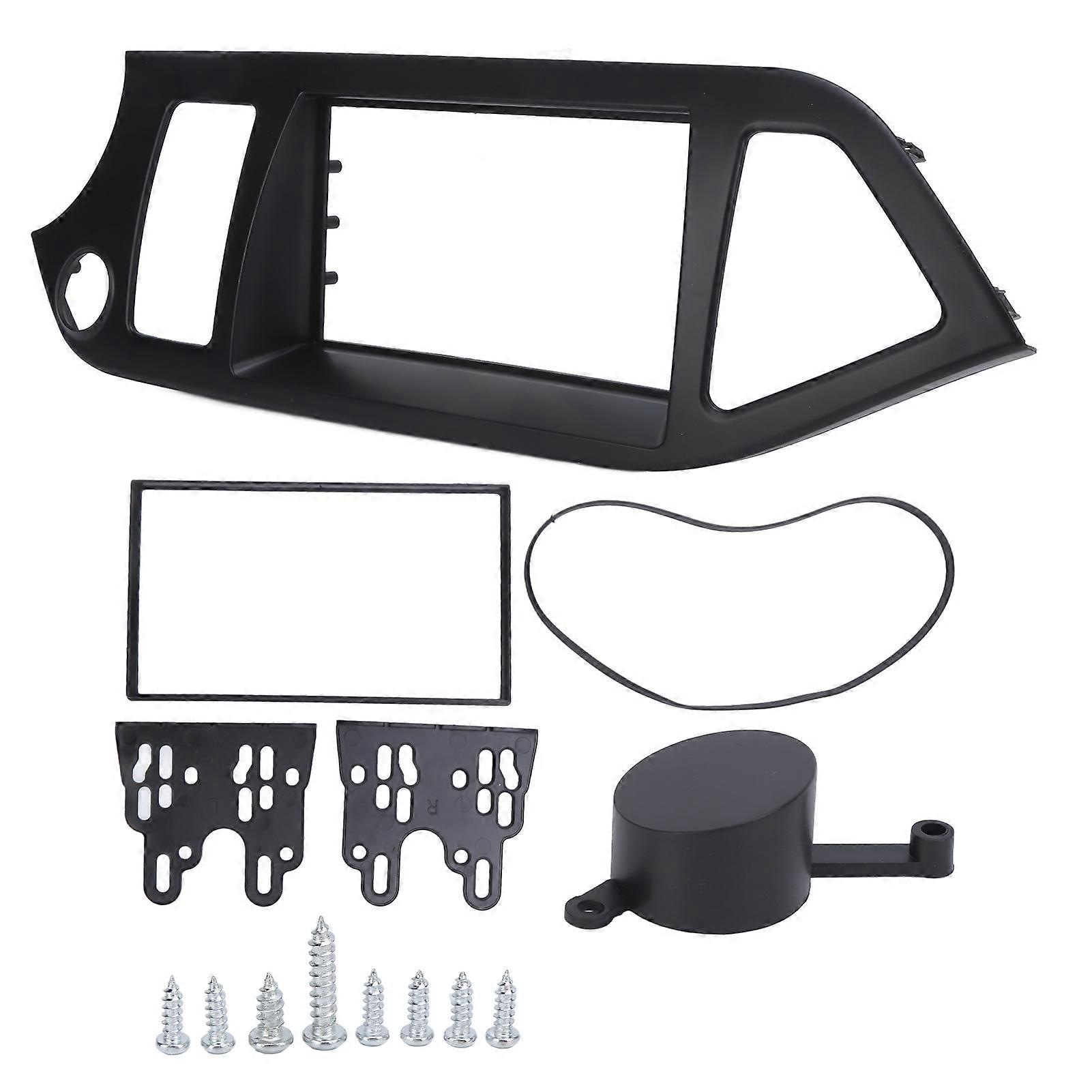 2Din Radio Stereo Fascia Frame Dash CD Panel Trim Decor Replacement for Kia Picanto Morning 2011