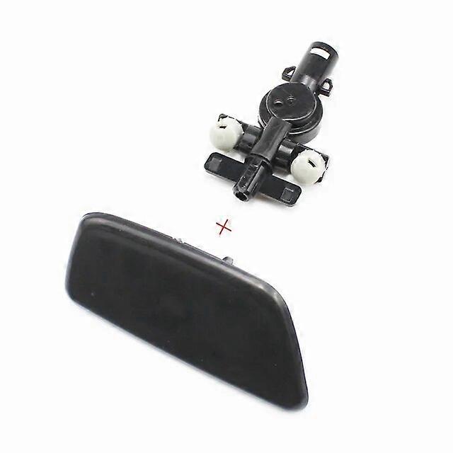 Für Subaru Forester 2009-2012 Frontstoßstange Scheinwerfer Wassersprühdüse Abdeckung Scheinwerferwaschdüse Kappe mit Halter Verbinder